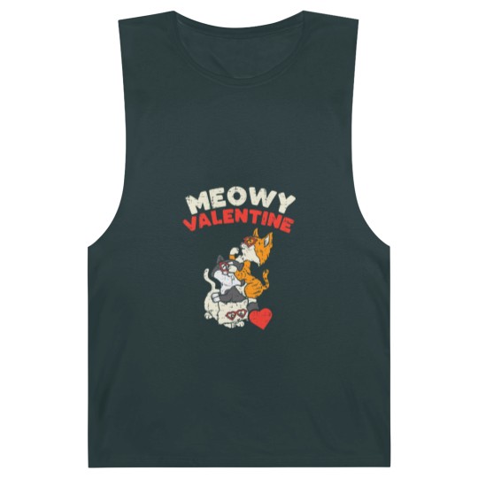 Discover Meowy Valentine Cats Kitten Cat Valentines Day Barnard Tanks