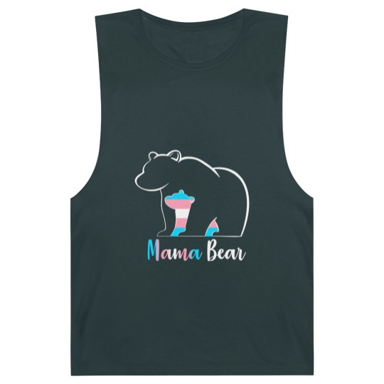 Discover LGBT Mama Bear Transgender Pride Equal Rights Rainbow Flag Barnard Tanks