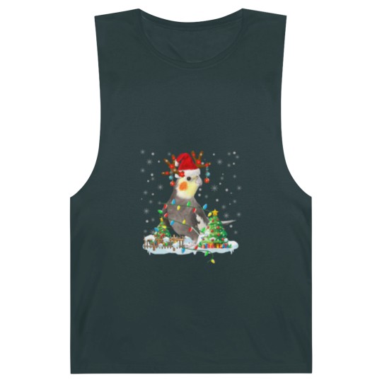Discover Cute Cockatiel Barnard Tanks Christmas Cockatiel Lover Santa Cockatiel Christmas Lights