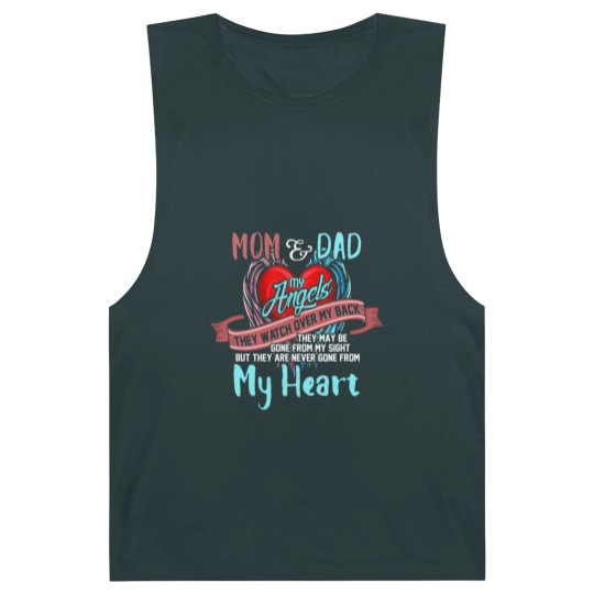 Discover Mom & Dad My Angels Barnard Tanks - in memory of parents In Heaven Barnard Tanks
