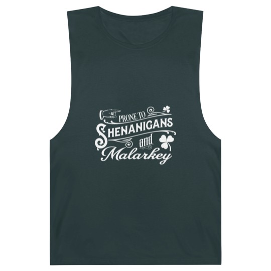 Discover GunShowTees Prone to Shenanigans and Malarkey Irish Barnard Tanks