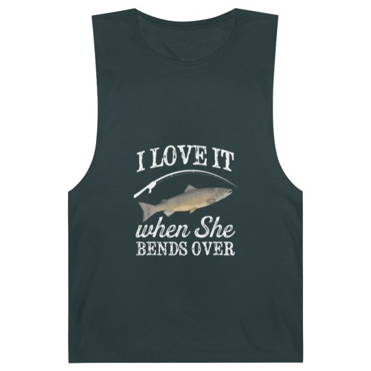Discover Pacific Salmon I Love It When She Bends Over Fishing Humor Barnard Tanks