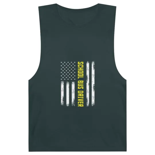 Discover School Bus Driver Proud Flag Pride Gift Barnard Tanks