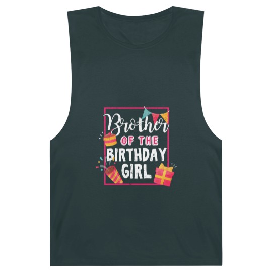 Discover Brother Of The Birthday Girl - Gift Birthday Girl Brother Gift For Sister From Brother - Birthday Girl Brother - Barnard Tanks
