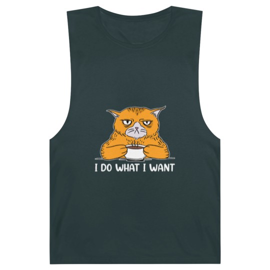 Discover I do What I Want Funny Sarcastic Cat Barnard Tanks
