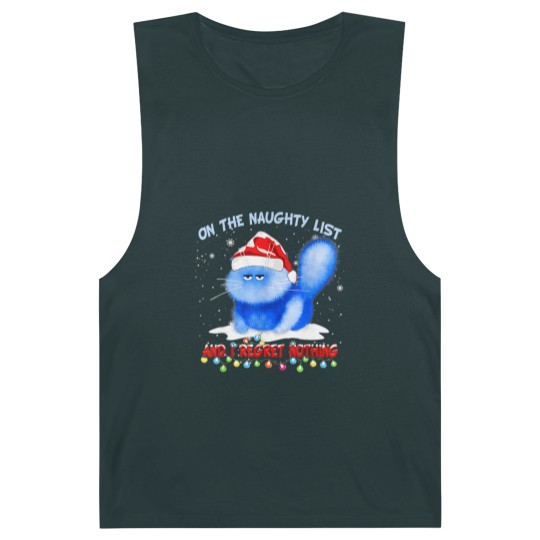Discover On The Naughty List I Regret Nothing Cat Santa Barnard Tanks