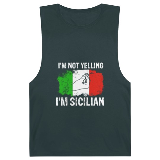 Discover Sicilian not yelling funny Italian Barnard Tanks Barnard Tanks