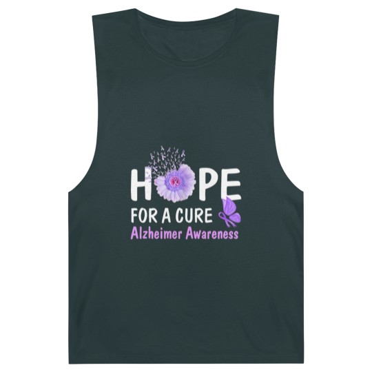 Discover Hope For A Cure Alzheimer's Awareness Flower Gift Barnard Tanks