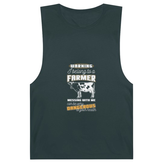 Discover Warning Belong To A Farmer Funny Farming Gift Barnard Tanks