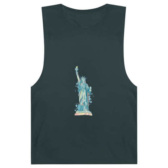 Discover Statue of Liberty in watercolor Barnard Tanks