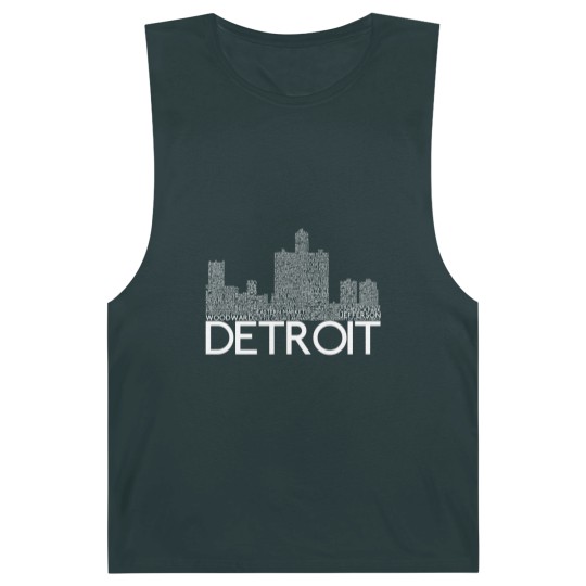 Discover Detroit Skyline Word Art Print - Detroit - Barnard Tanks