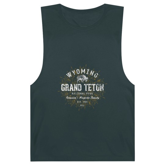Discover Retro Vintage Grand Teton National Park Barnard Tanks