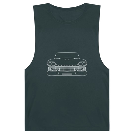 Discover 1959 AMX Rambler classic car white outline graphic - Classic Car - Barnard Tanks