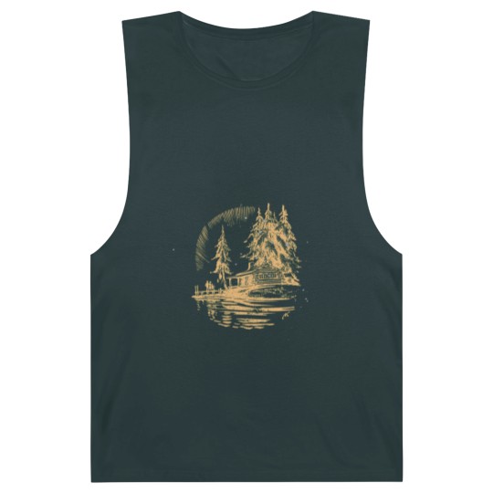 Discover cabin by lake vintage Barnard Tanks