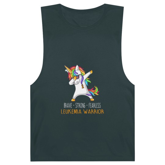 Discover Brave Strong Fearless LEUKEMIA Support LEUKEMIA Awareness Gifts - Leukemia Cancer Awareness - Barnard Tanks