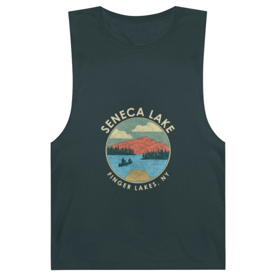Discover Finger Lakes NY New York Seneca Lake print Barnard Tanks