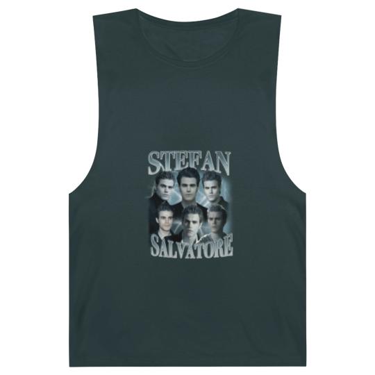 Discover Stefan Salvatore Vintage 90s Bootleg Classic Graphic Barnard Tanks | Stefan Retro Bootleg Rap Barnard Tanks