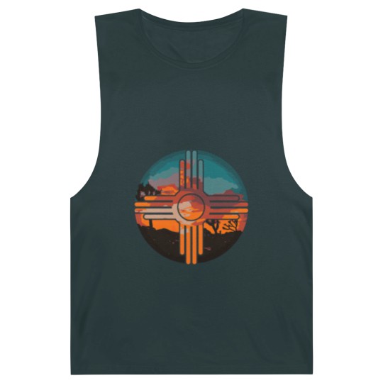 Discover New Mexico Zia Symbol And Landscape Art Barnard Tanks Barnard Tanks