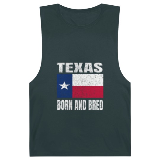 Discover Texas Born And Bred - Vintage Texas State Flag Barnard Tanks