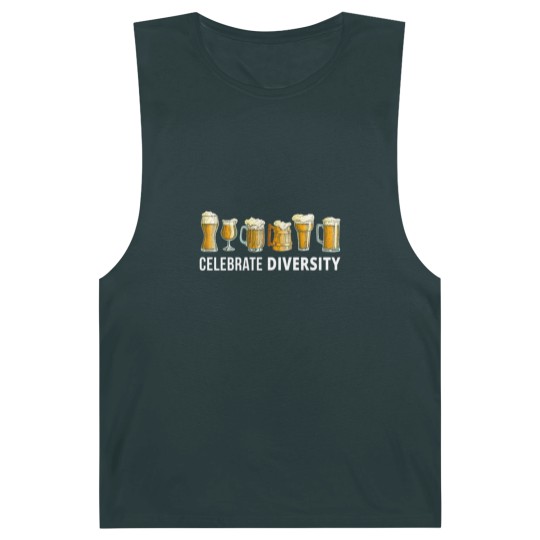 Discover Beer Drinker Celebrate Diversity Craft Beers Men's Barnard Tanks