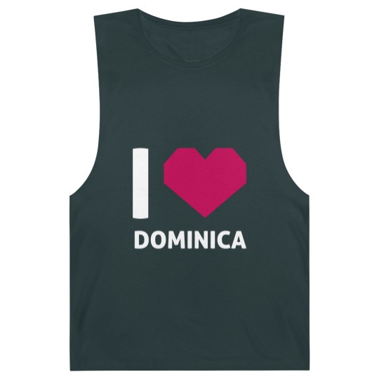 Discover I Love Dominica Barnard Tanks