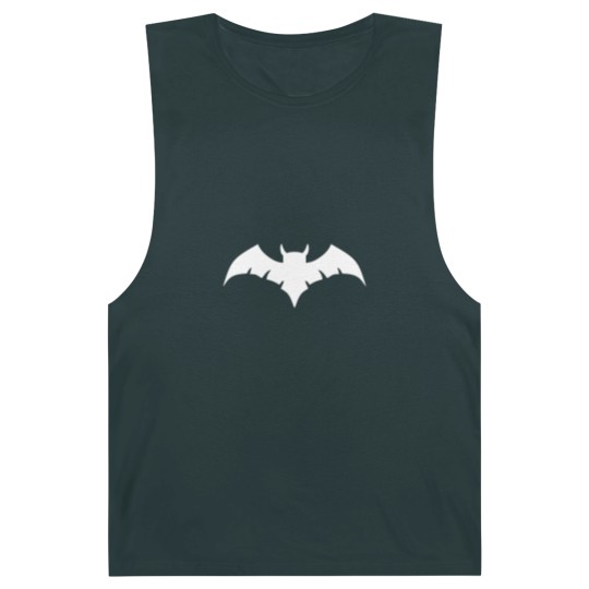 Discover Owlman Logo - White Barnard Tanks