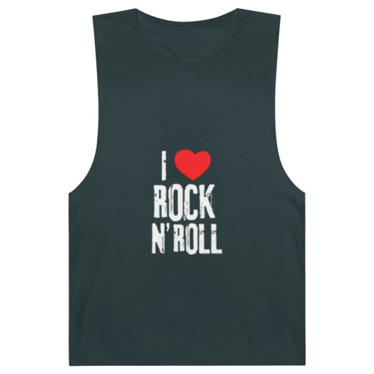 Discover i love rock roll band musician rock concert t Barnard Tanks
