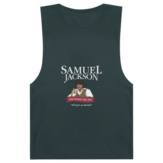 Discover Samuel Jackson Good Motherfckin_ Beer Barnard Tanks