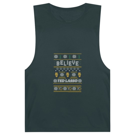 Discover ted lasso christmas believe ted lasso ugly sweat Barnard Tanks