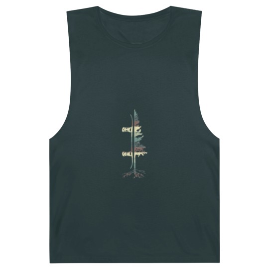 Discover Vintage Pine Snowboard Snowboarding Gift Barnard Tanks