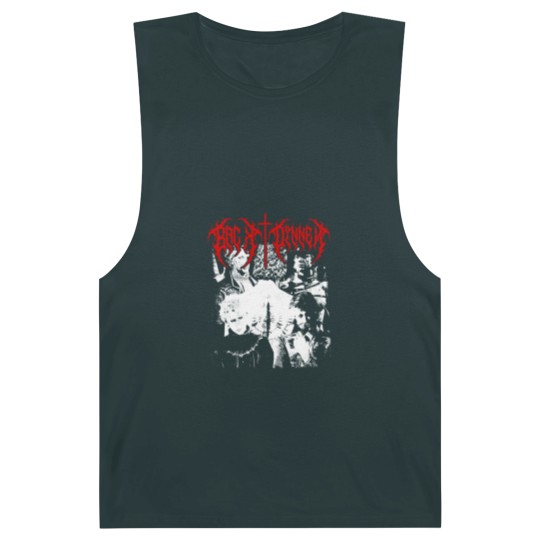 Discover Girl Dinner Black Metal Vintage Barnard Tanks