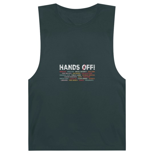 Discover Hands Off Protest Barnard Tanks, Political Activism Barnard Tanks, Save Public Lands Medicare Social Barnard Tanks