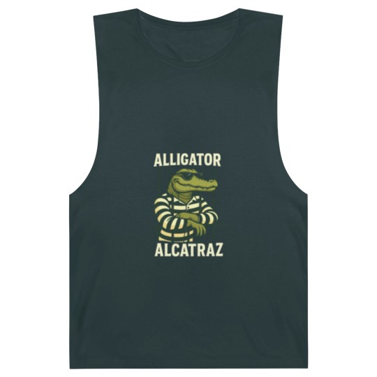 Discover Alligator Alcatraz Barnard Tanks Comfort Colors, Funny Gator Barnard Tanks, Retro Unisex Graphic Barnard Tanks