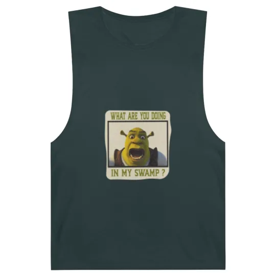 Discover Shrek Face Barnard Tanks What Are You Doing in My Swamp Barnard Tanks, I'm Swamped Barnard Tanks, Funny Shrek Barnard Tanks