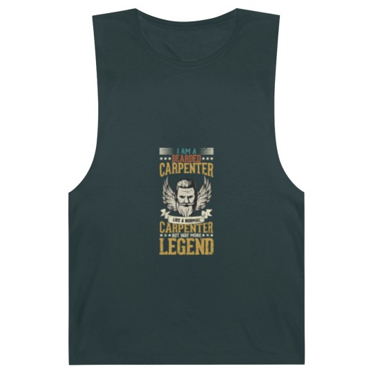 Discover I Am A Bearded Carpenter, Funny Carpenter Quotes Barnard Tanks