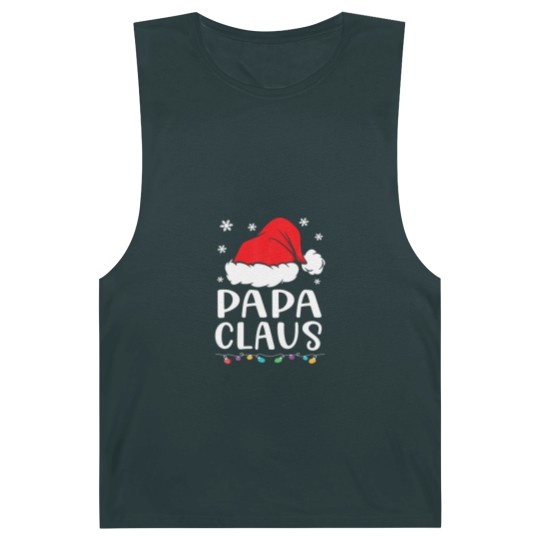 Discover Papa Claus Family Matching Papa Claus Pajama Barnard Tanks