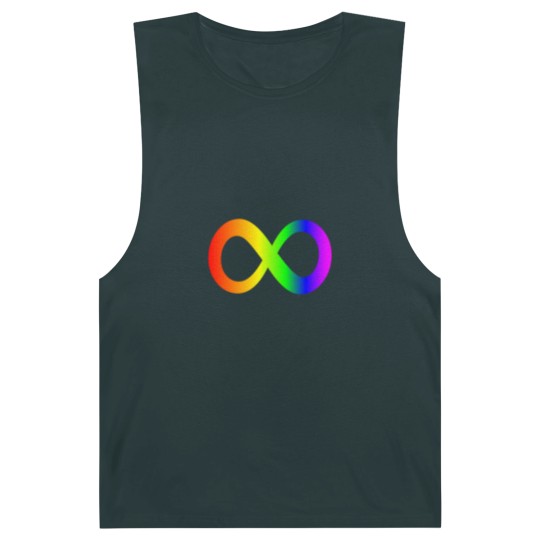 Discover autism infinity symbol// rainbow Barnard Tanks