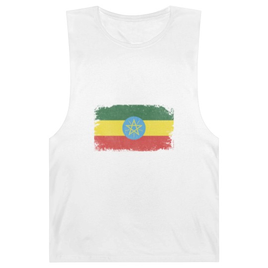 Discover Distressed Ethiopia Flag Design Barnard Tanks