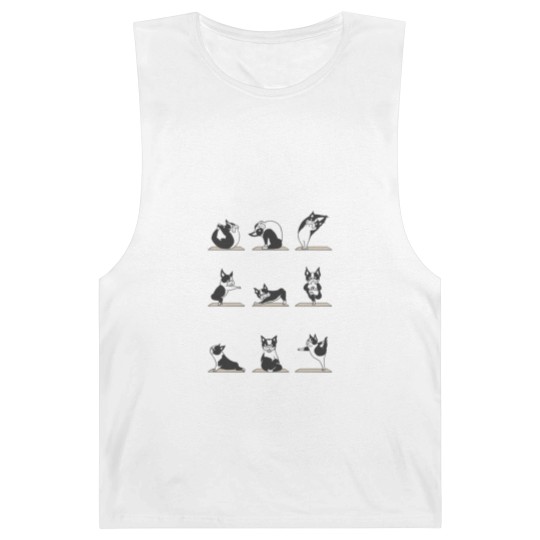 Discover Boston Terriers Yoga Barnard Tanks