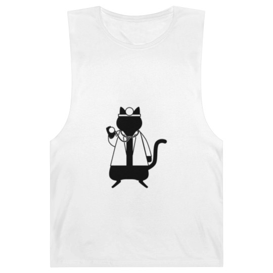 Discover Funny Doctor Cat Vet Physician Trainee Animal Barnard Tanks