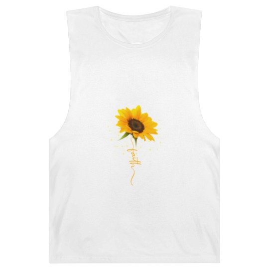 Discover Sunflower Barnard Tanks Faith Beautiful yellow sunflower sunflower blooms funny