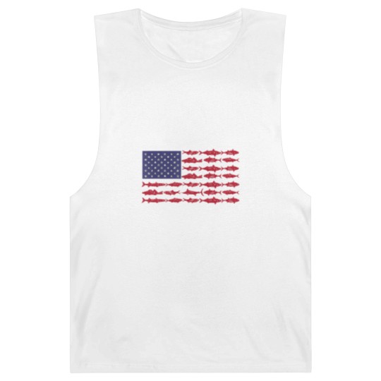 Discover Vintage USA Fish American Flag Barnard Tanks Fishing Gifts ABS001