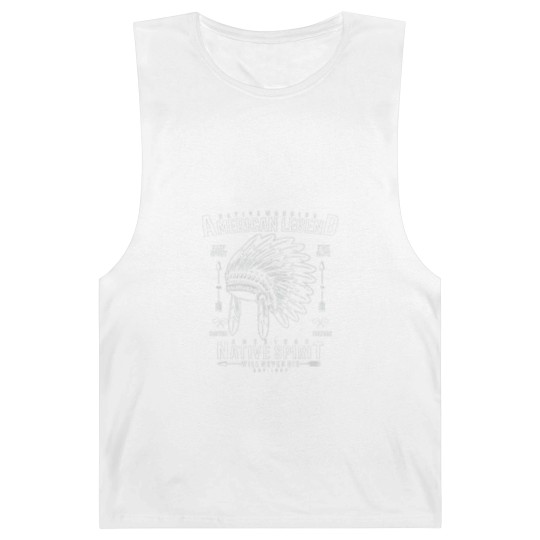 Discover Retro Native Warrior Vintage American Indian Tribe Barnard Tanks