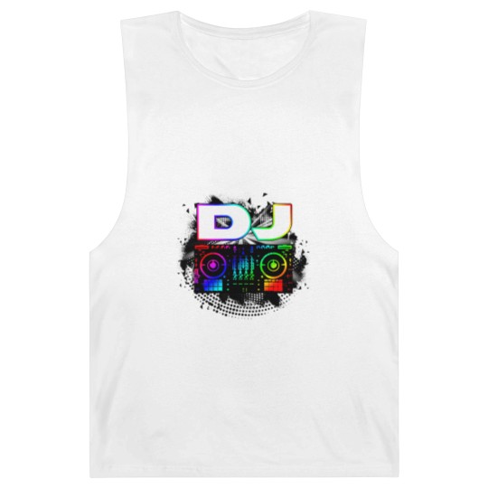 Discover Dj Music Lover Music Player Sound Cool Funny Gift Barnard Tanks