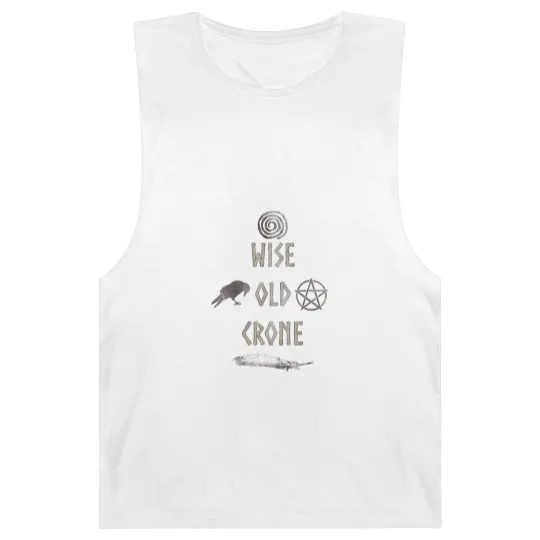 Discover Wise Old Crone Wicca Pagan Triple Goddess Feminist Barnard Tanks