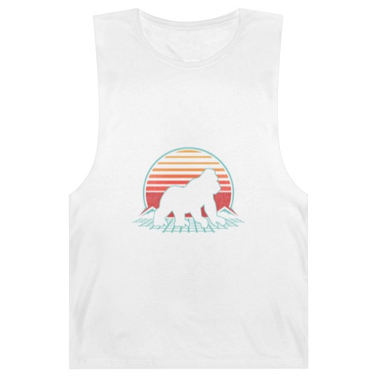 Discover Gorilla Silhouette Barnard Tanks Silverback Retro Vintage 80s Style