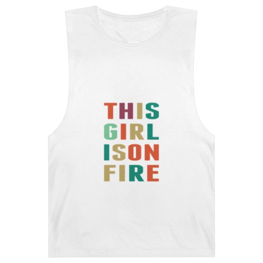 Discover This Girl Is Girl On Fire Barnard Tanks