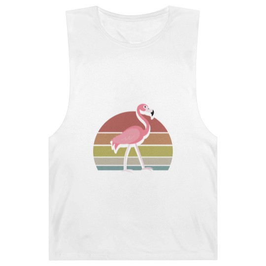 Discover Flamingo Barnard Tanks Sunset Retro Vintage 70s Animal Nature Lovers - Flamingo - Barnard Tanks