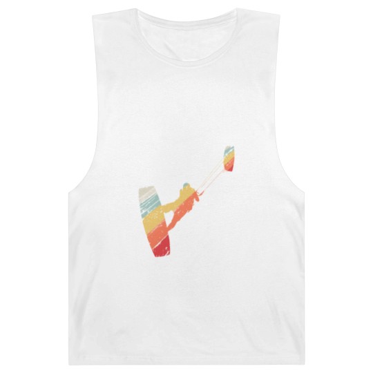 Discover Kite Boarding Kiteboarder Retro Vintage Barnard Tanks