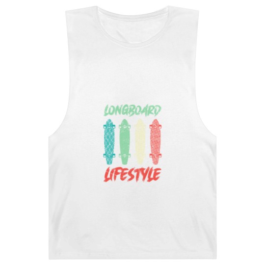 Discover Longboard Lifestyle Skateboarder Saying Gift Barnard Tanks